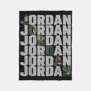 Diagonales Jordan-Tarnmuster grüne Tarnung Fleecedecke