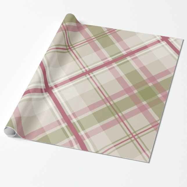 diagonales kariertes Muster der weisen Geschenkpapier (Ungerollt)