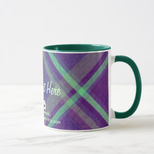 Diagonales Karo, Ihr Text hier Tasse