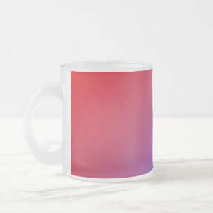 Diagonales Ombre Rot Mattglastasse