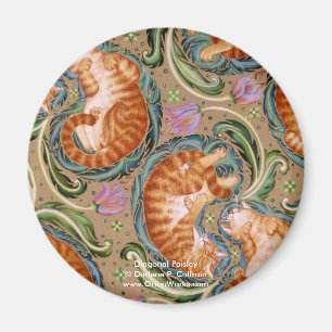 Diagonales Paisley, diagonales Paisley Darlene P. Magnet