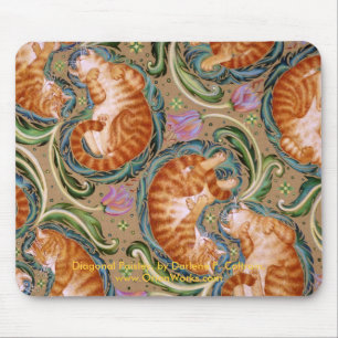 Diagonales Paisley, diagonales Paisley, durch Mousepad