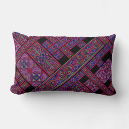Diagonales Violett Aurora Lendenkissen