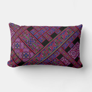 Diagonales Violett Aurora Lendenkissen