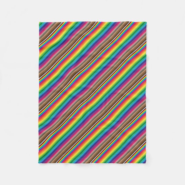 Diagonalfarben Fleecedecke (Vorderseite)