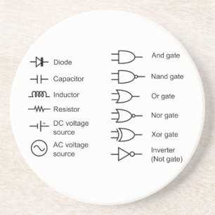 Diagramm der elektrischen Stromkreise Getränkeuntersetzer