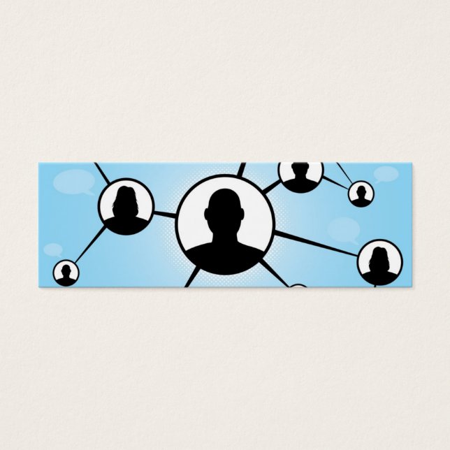 Diagramm der Freunde sozialer Medien (Vorderseite)