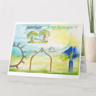 Diagramm der Reise; Yahrzeit Karte