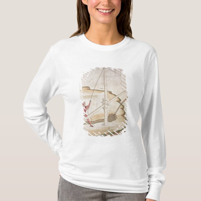 Diagramm einer Methode der Lieferung des Wassers T-Shirt (Vorderseite)