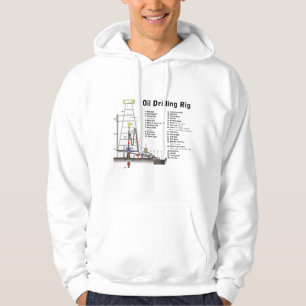 Diagramm eines Erdölbohrungs-Anlage-Turms Hoodie