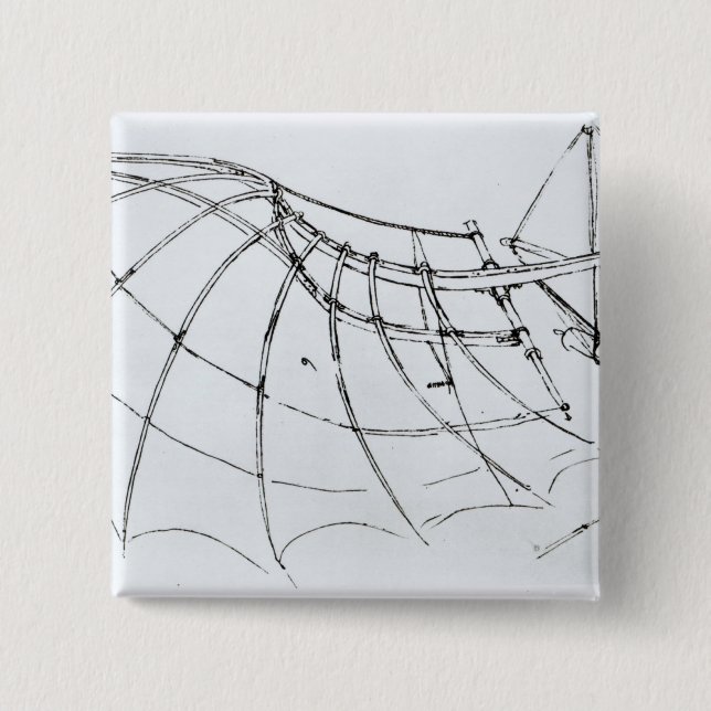 Diagramm eines mechanischen Flügels Button (Vorderseite)