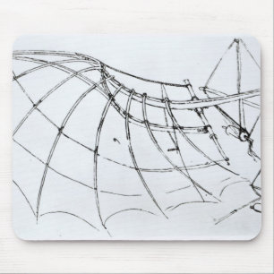 Diagramm eines mechanischen Flügels Mousepad