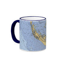 DIAGRAMM-Kaffee-Tasse Sanibel Insel-, Florida See