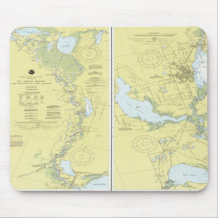 DIAGRAMM-Mausunterlage St- Johnsfluss-, Florida Mousepad
