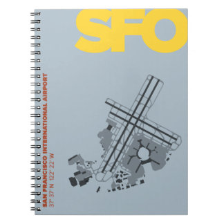 Diagramm-Notizbuch San Francisco Flughafen-(SFO) Notizblock