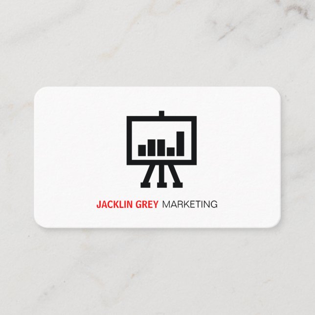 Diagramm-Symbol Visitenkarte (Vorderseite)