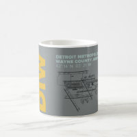 Diagramm-Tasse Detroit-Flughafen-(DTW)