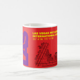 Diagramm-Tasse Las- Vegasflughafen-(LAS) Kaffeetasse
