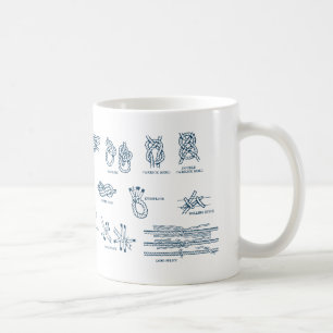 Diagramm zum Knoten und Spleißen von nautischen Kn Kaffeetasse
