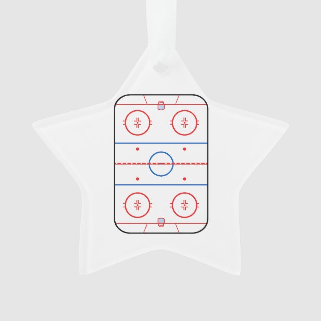 Diagramme de la patinoire Conception du jeu de hoc (devant)