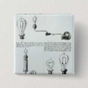 Diagramme der Glühlampen und ihrer Klammern Button