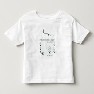 Diagramme der Glühlampen und ihrer Klammern Kleinkind T-shirt