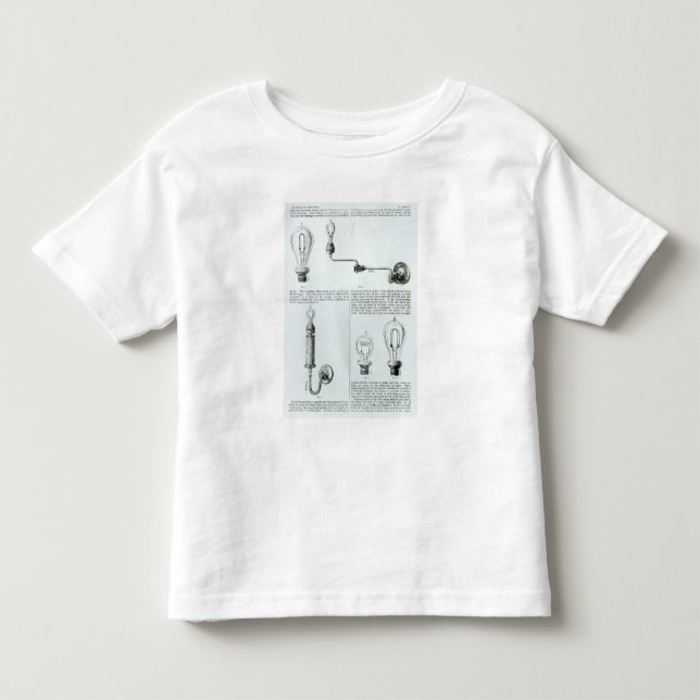 Diagramme der Glühlampen und ihrer Klammern Kleinkind T-shirt (Vorderseite)