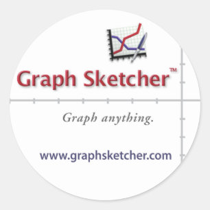 Diagrammsketcher-Aufkleber Runder Aufkleber
