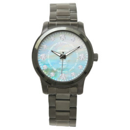 Dial-Dial-Sprichwort für Wasseropal-Diamant Armbanduhr