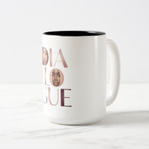 Dialog-Gesichter-Verlaufsbuchstaben-Tasse