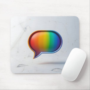 Dialogfeld "Regenbogen" Mousepad