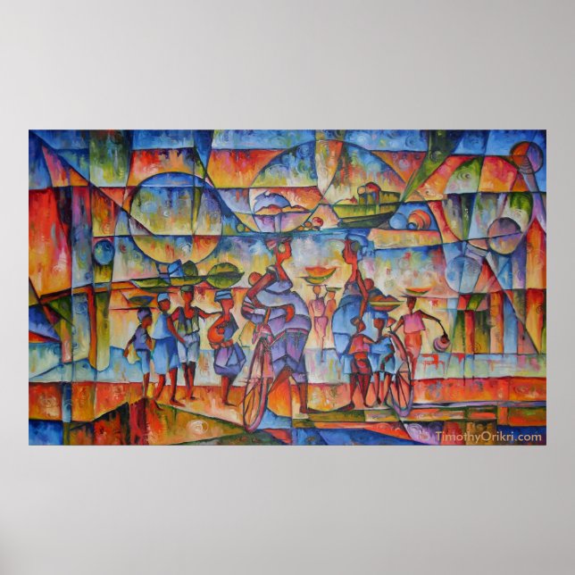 Dialogue de rue II - Impression sur toile (Devant)