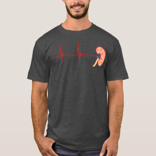 Dialyse der Nierenstelle Herzschlag EKG Puls T-Shirt