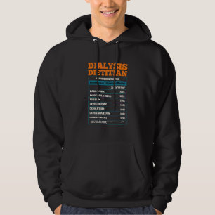 Dialyse Diätetische Diät Medizinische Ernährung Di Hoodie
