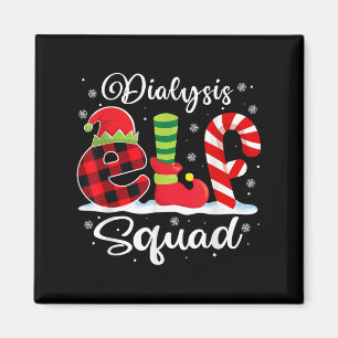 Dialyse Elf Squad Weihnachtsdialyse Nurse Matchi Magnet