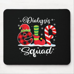 Dialyse Elf Squad Weihnachtsdialyse Nurse Matchi Mousepad