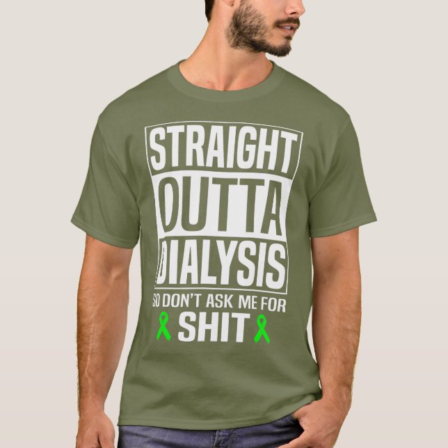 Dialyse Frag mir Niere T-Shirt (Vorderseite)