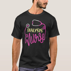 Dialyse-Krankenschwester Lustige Nephrologien Pfle T-Shirt