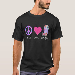 Dialyse-Krankenschwester RN Niere Liebe Frieden Hä T-Shirt