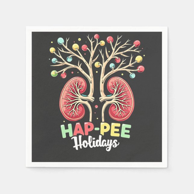 Dialyse Niereninsuffizienz Xmas Serviette (Vorderseite)