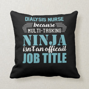 Dialyse Nurse durch Multitasking Ninja Kissen