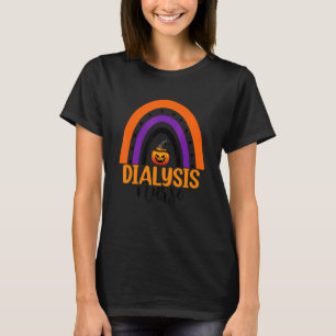 Dialyse Nurse Halloween Pumpkin Rainbow Dialyse T-Shirt