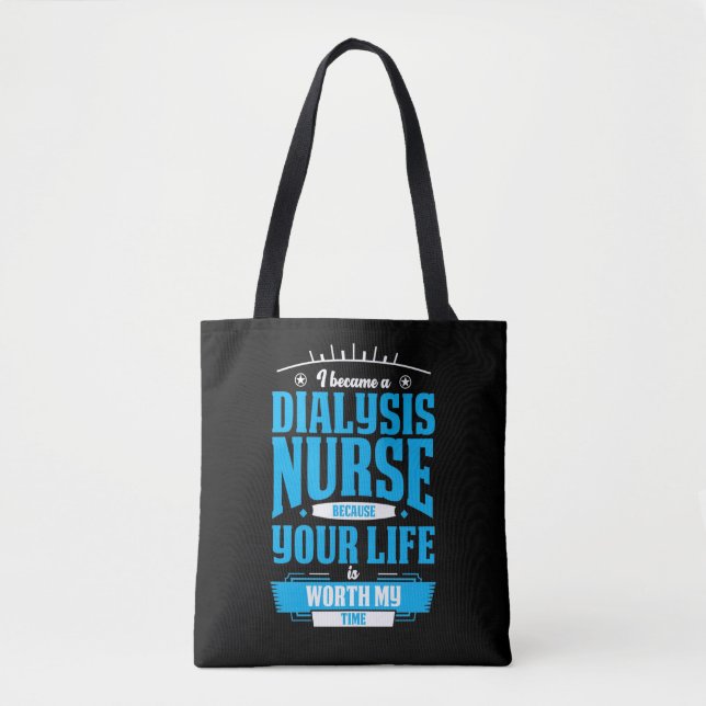 Dialyse Nurse Hero Nephrologie Nephrologie Kranken Tasche (Vorderseite)