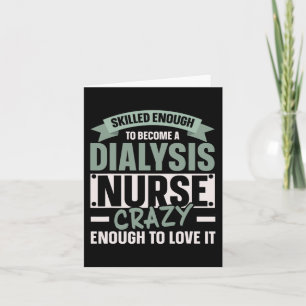 Dialyse Nurse Medizinische Nierenerkrankung 1 Karte