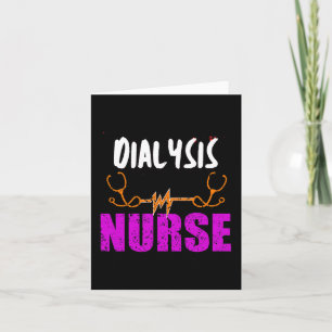 Dialyse Nurse Nephrologie Nierenerkrankung Kranken Karte
