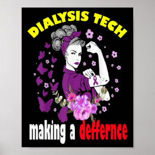 Dialyse Nurse Nephrologie Nierenerkrankung Kranken Poster