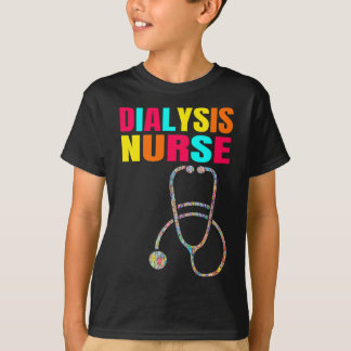 Dialyse Nurse Nephrologie Nierenerkrankung Kranken T-Shirt