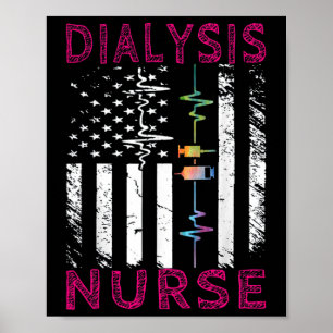 Dialyse Nurse Nephrologie Nierenerkrankung Niereni Poster