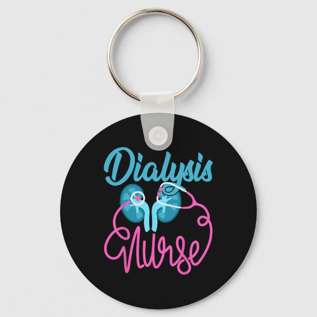 Dialyse Nurse Nephrologie Pflegeteam Dialyse Te Schlüsselanhänger (Vorderseite)