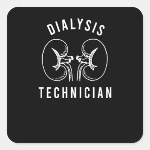 Dialyse Quadratischer Aufkleber